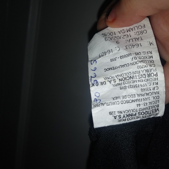 Black Blouse Sheer Back - Picture 4 of 4